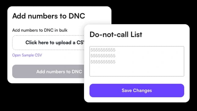 Automatic DNC list management