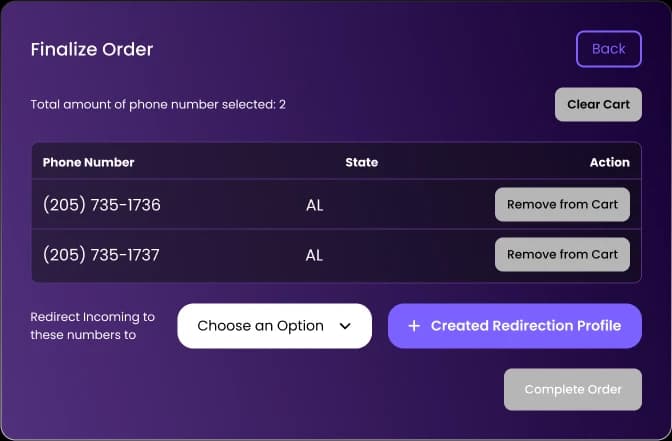 Choose Your Phone Numbers