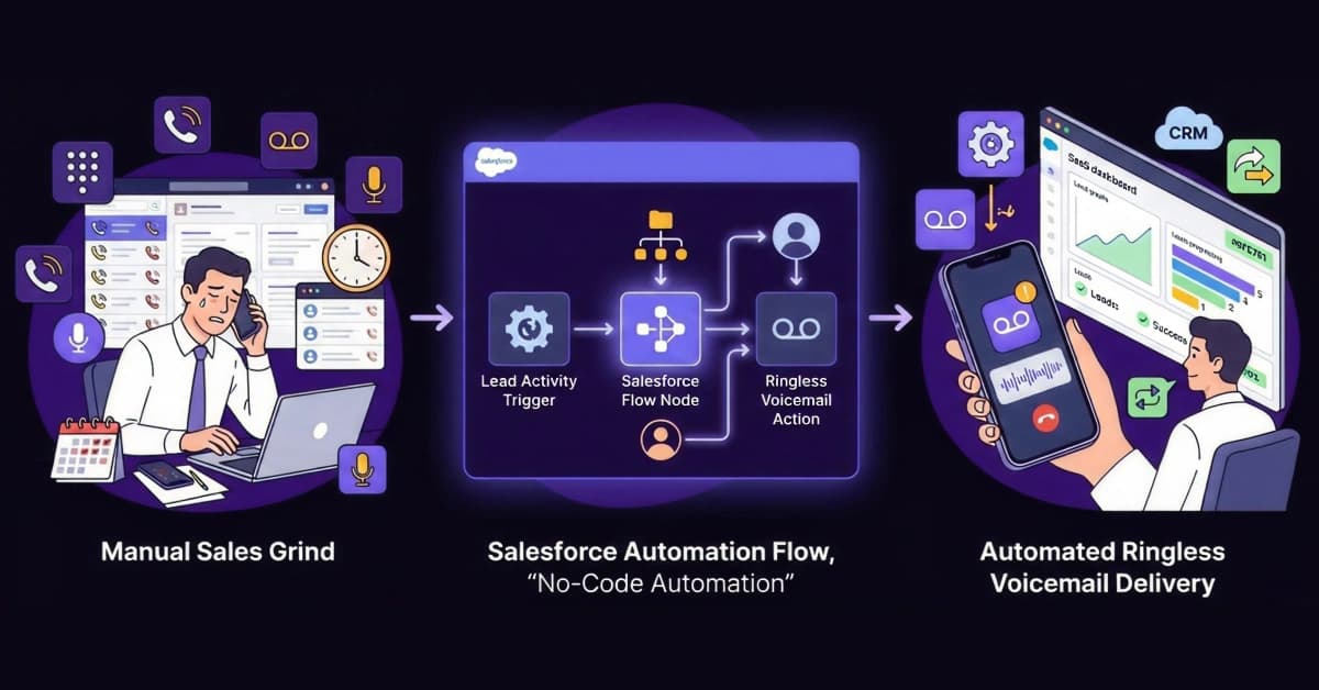 How to Trigger Salesforce Ringless Voicemail from Flows