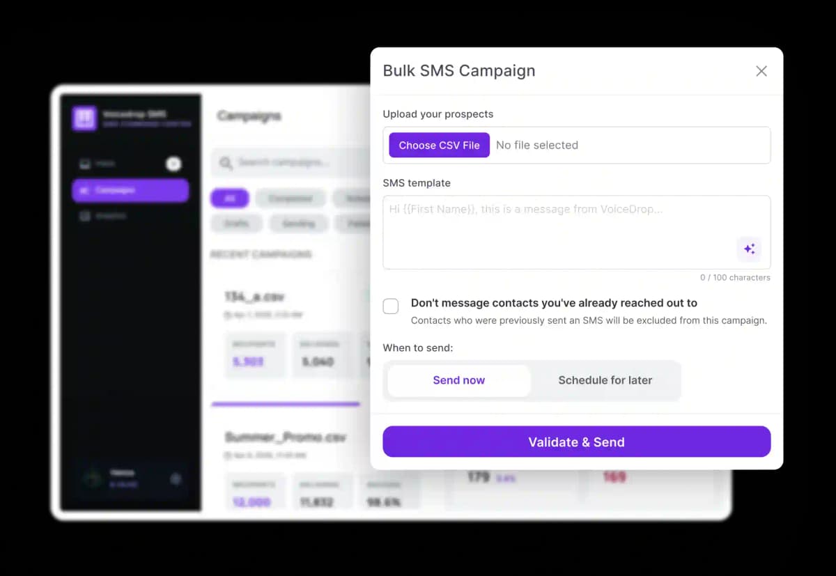 From CSV to launched campaign in minutes