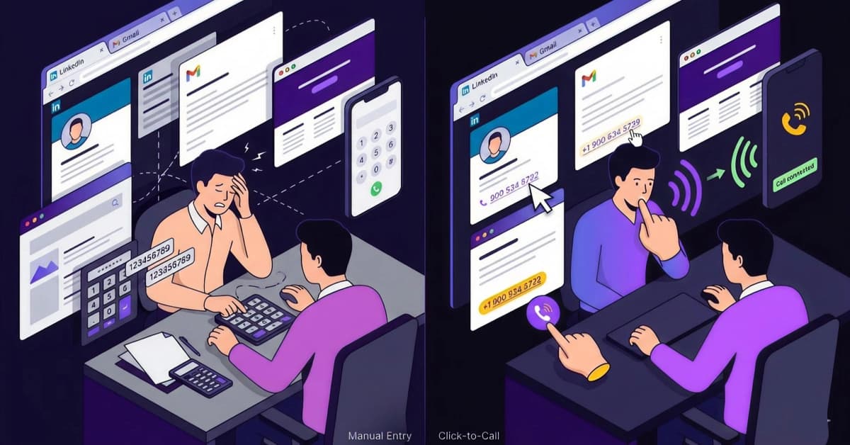 Click-to-call browser extension for Chrome