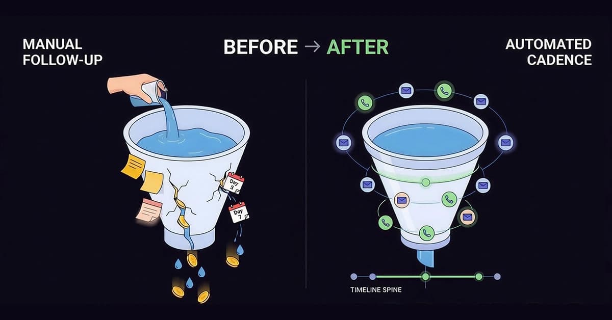 Sales Cadence Software with Email Automation: Stop Leaking Leads
