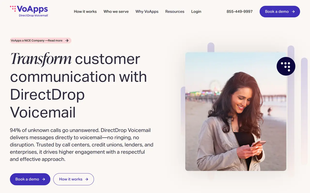 The VoApps homepage at www.voapps.com