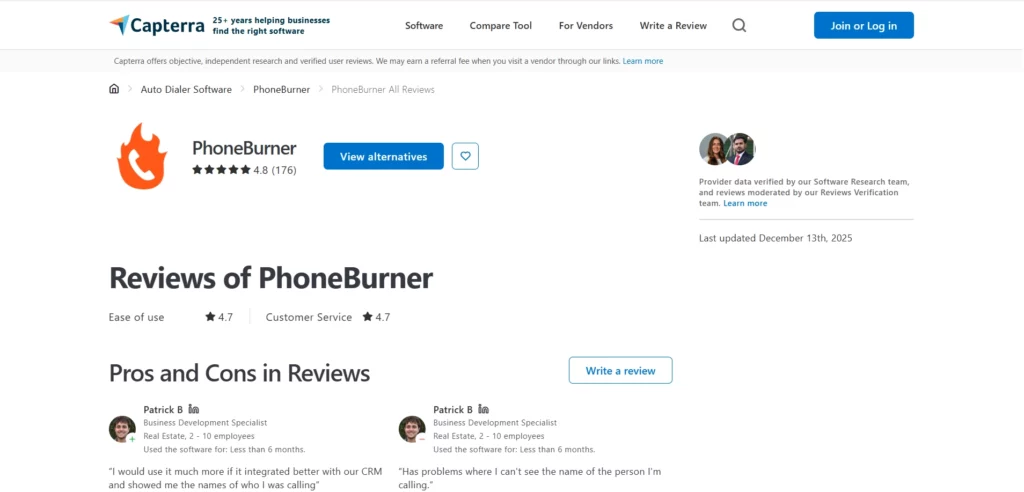PhoneBurner Captera Review