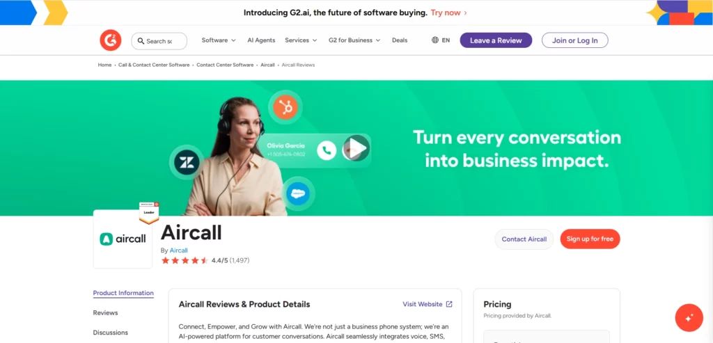 AirCall G2 Review