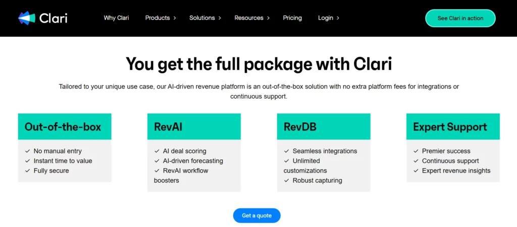 Clari Pricing