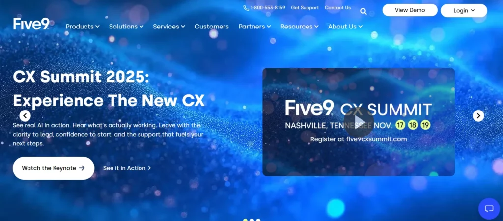 Five9 Homepage 1