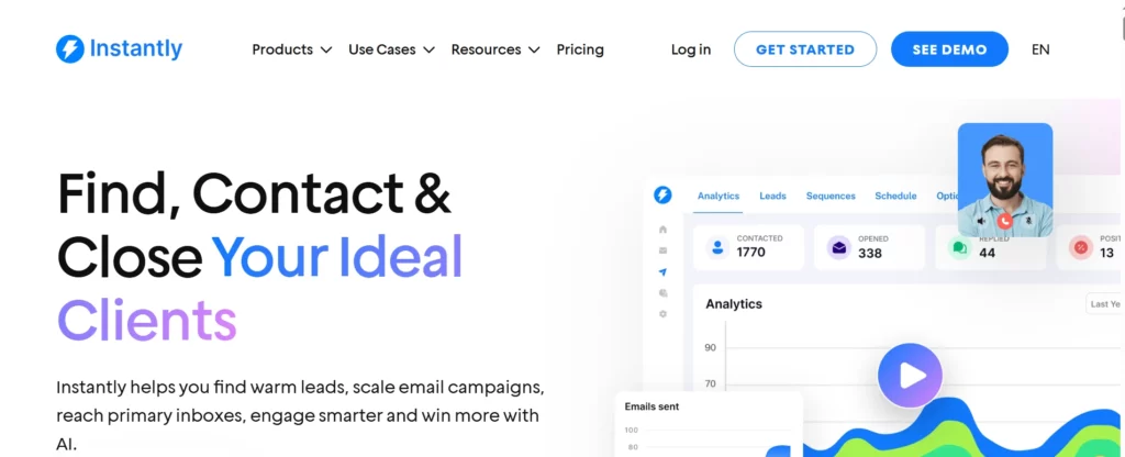 Instantly Homepage