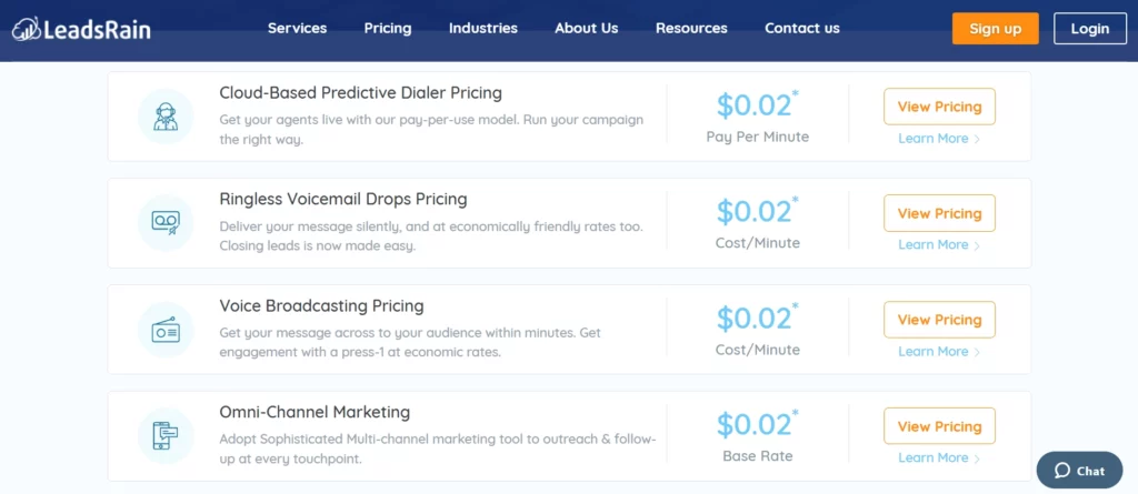 LeadsRain Pricing