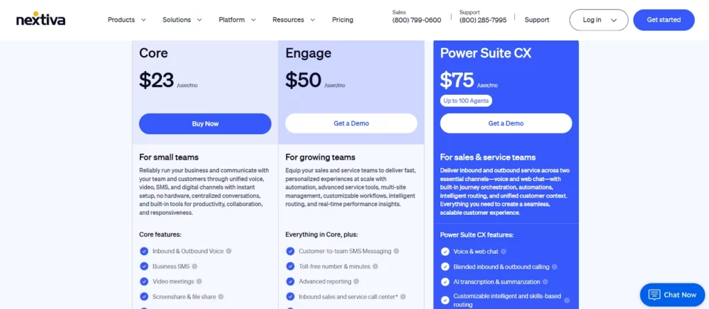 Nextiva Pricing