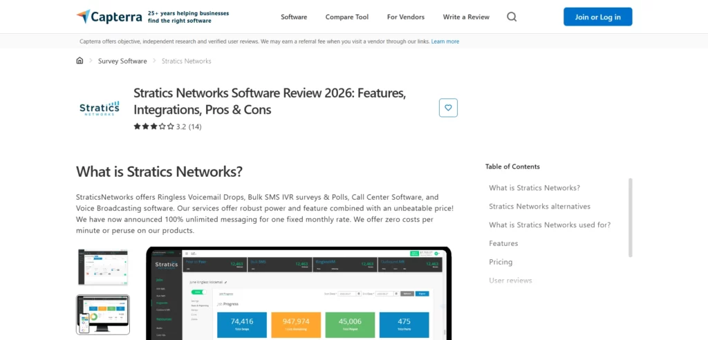 StraticsNetwork Capterra Review