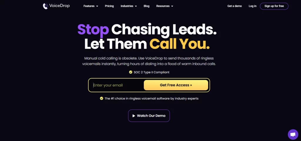 Voicedrop Homepage 3 3