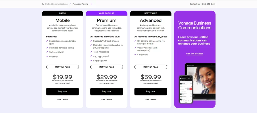 Vonage Pricing