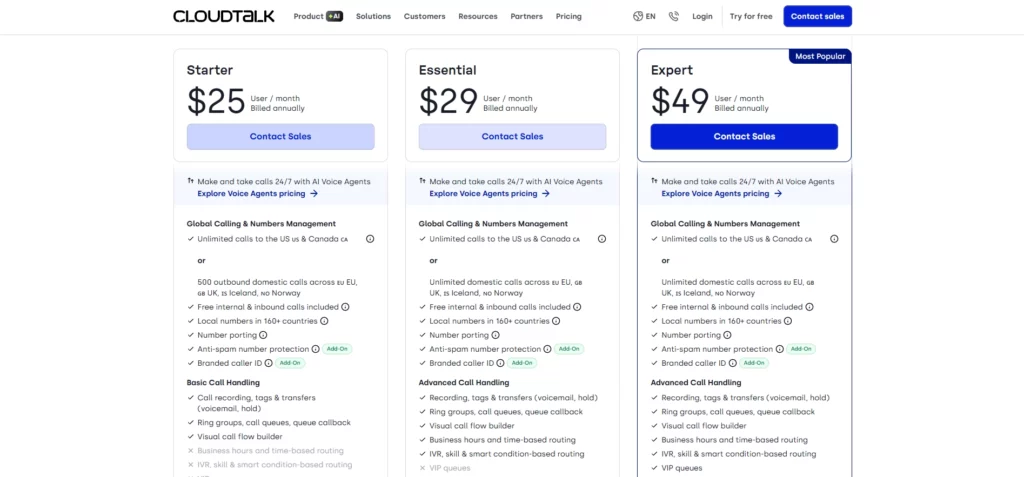 cloudtalk pricing ss