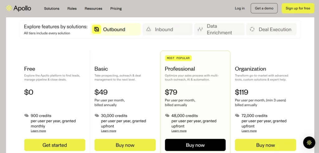 Apollo Pricing 2