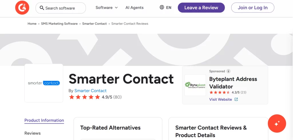 Smarter Contact G2 Review 2