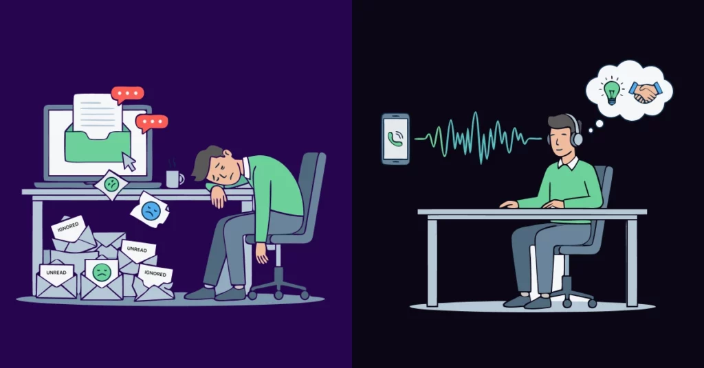 The Going Negative Sales Breakup Voicemail Script That Gets Replies Why Ringless Voicemail RVM Beats the Breakup Email