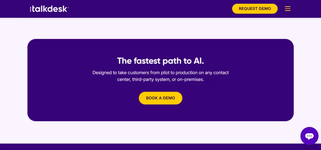 talkdesk pricing feature
